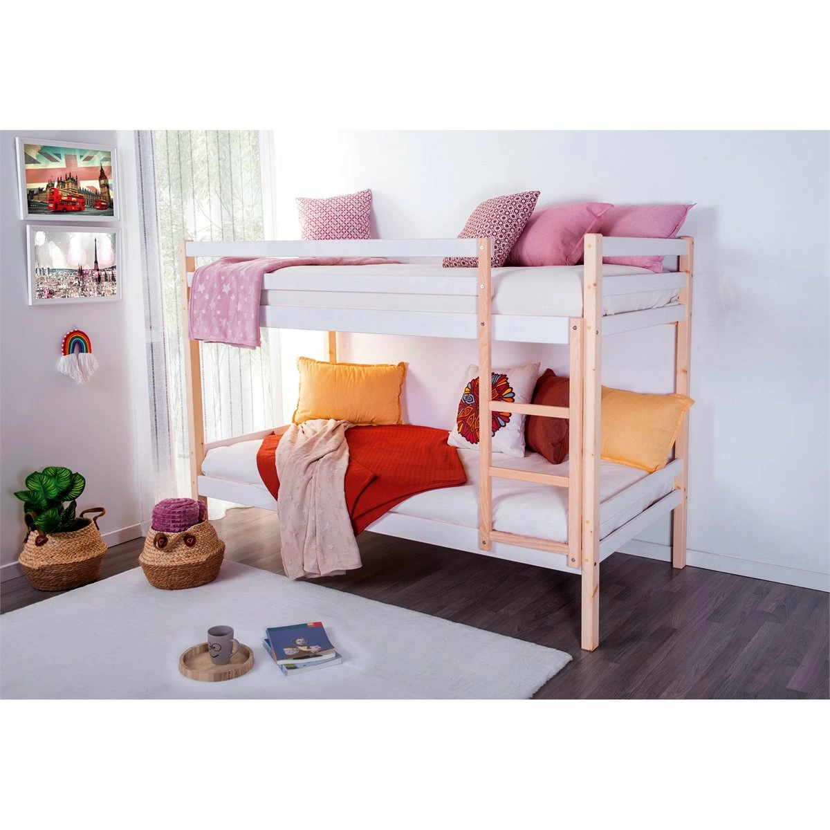 Litera 90X190 Con Escalera Reversible JUMPER 8K 2 Litera 90X190 Con Escalera Reversible JUMPER 8K - Imagen 2