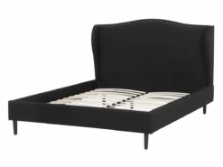 Cama Con Somier De Poliéster Negro/madera Oscura 140 X 200 Cm COLMAR -Conforama Tienda de ventas 01ad58f4c86168e94a4893accaded1721d8ad2bc 732c6744db1943bbbabfbc70692bb78d