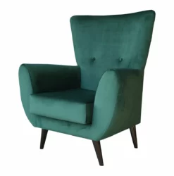 Sillón Fijo ROBER Color Verde Y Patas De Metal Color Gris -Conforama Tienda de ventas 02797c1565a5ec31b31ee2ccfe4d0d6bac26dec0 ROBER VERDE LATERAL 2