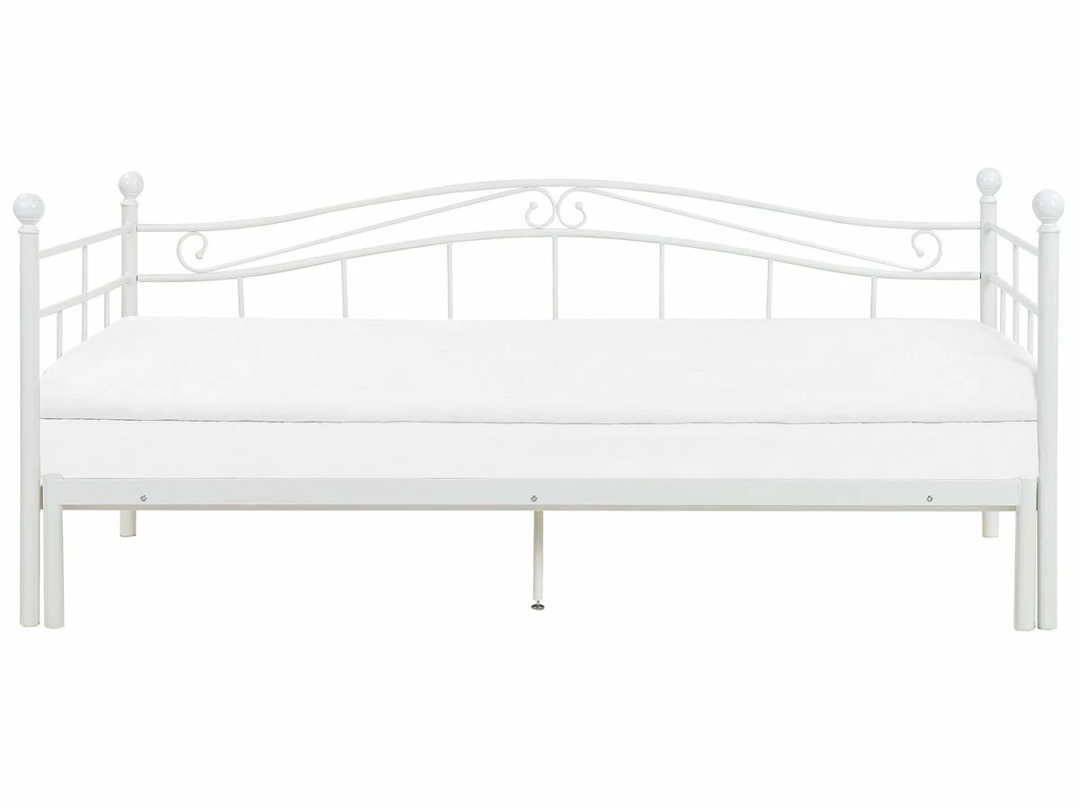 Cama Con Somier De Metal Blanco 90/180 X 200 Cm TULLE 6 Cama Con Somier De Metal Blanco 90/180 X 200 Cm TULLE - Imagen 6