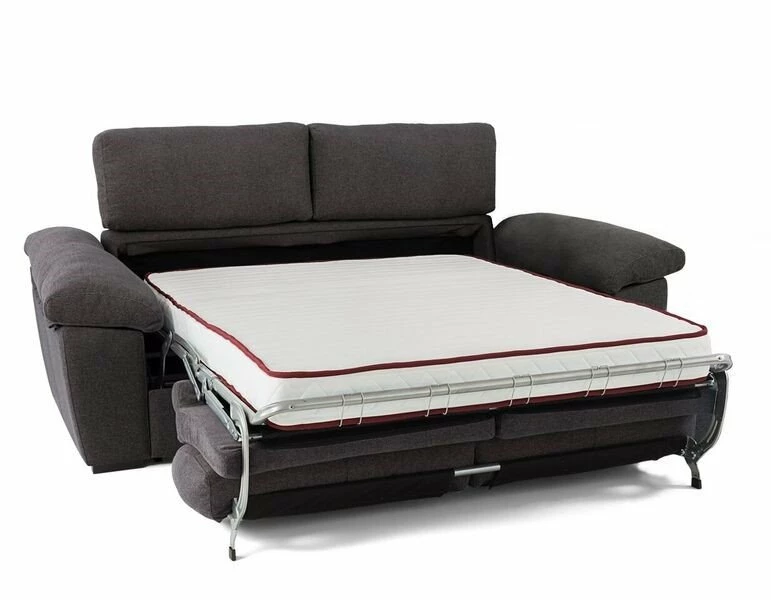 Sofá Cama 3 Plazas AURA En Tela Color Antracita 2 Sofá Cama 3 Plazas AURA En Tela Color Antracita - Imagen 2