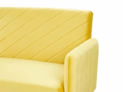 Sofá Cama De Terciopelo Amarillo SENJA -Conforama Tienda de ventas 0615a084b6cd761bcd59bc400a655cdaf6fb7dca acf360cd5cbf48be9a7c0aff19fa21d7
