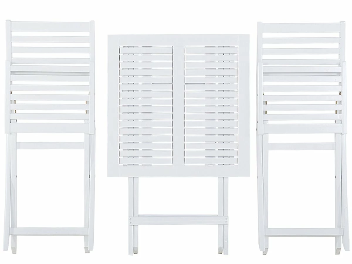 Conjunto De Balcón Blanco Con Cojines Amarillos FIJI 7 Conjunto De Balcón Blanco Con Cojines Amarillos FIJI - Imagen 7