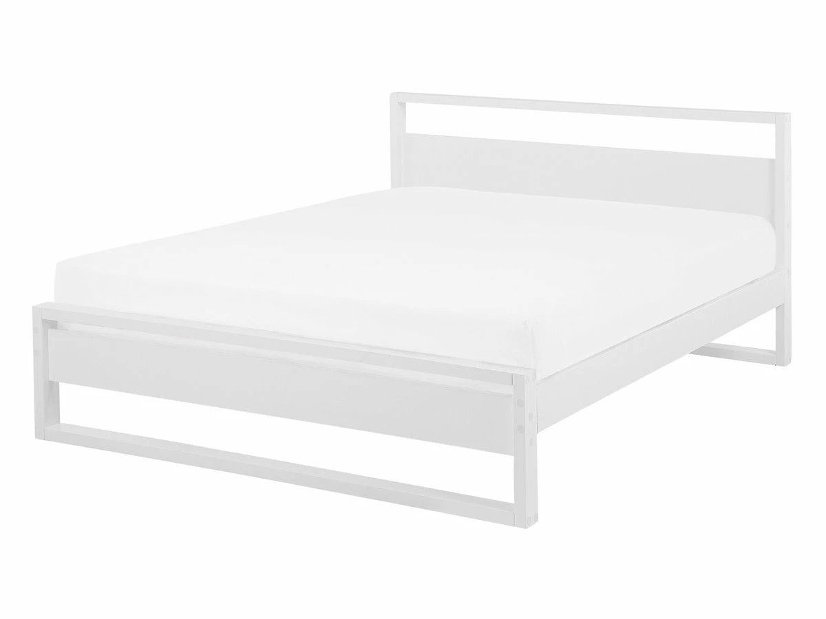 Cama Con Somier De Madera Pino Blanca 140 X 200 Cm GIULIA 2 Cama Con Somier De Madera Pino Blanca 140 X 200 Cm GIULIA - Imagen 2