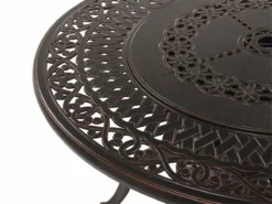 Mesa De Jardín De Metal Marrón Oscuro/beige ⌀ 105 Cm MANFRIA -Conforama Tienda de ventas 0817d51f63fa0e2d2dc4f843ac9d9393688458c3 336030cb99f147c8b36ffdc2164ddb31
