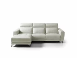 SALMA Chasie Longue Relax Eléctrica Izquierda Blanca