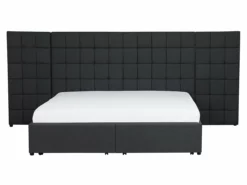 Cama Con Somier De Poliéster Gris Oscuro 160 X 200 Cm MILLAU -Conforama Tienda de ventas 09cf26ac7013d7464d12064f85b9da359ea4d0dd 670464a33f744963b44de21390e4a03a
