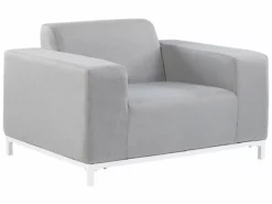 Conjunto De 2 Sillones De Poliéster Gris Claro/blanco ROVIGO -Conforama Tienda de ventas 0a5866b561b68002350cda48c8948f429543e7f8 bab3e8cbf0734ba3a01d97d877caa112