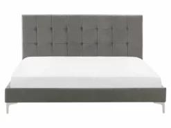 Cama Con Somier De Terciopelo Gris 160 X 200 Cm AMBERT -Conforama Tienda de ventas 0b82e1d677efdb0e71016a892b80caae945404bc 4fc0ce7c60524410bf366478aae24a49