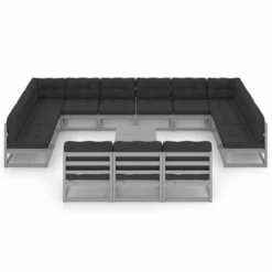 Set De Muebles De Jardín 14 Pzas Con Cojines Madera Pino Gris VidaXL 7 Set De Muebles De Jardín 14 Pzas Con Cojines Madera Pino Gris VidaXL -Conforama Tienda de ventas 0c528429051fdfb1fd4d0e72fb6243b2e1e99e96 645df13b65d547069466bff3eaafc35d