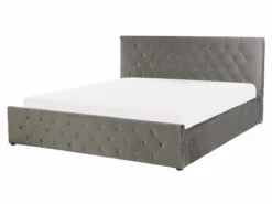 Cama Con Somier De Terciopelo Gris 160 X 200 Cm AMIENS -Conforama Tienda de ventas 0cea0e5a5fa054cf4482c931741ccf64fb12f359 64b1593b2ff8437a9d39e7c5321ebc12