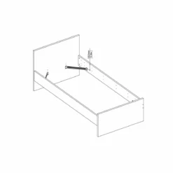 Cama 90x190 Blanco Alto Brillo NAIA -Conforama Tienda de ventas 0ddd9a05cc6edc0cc9d94615dfc0f7da03cb160e 790665 2