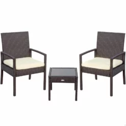 Conjunto Muebles Terraza Con Sillones Y Mesita Ratán Aktive
