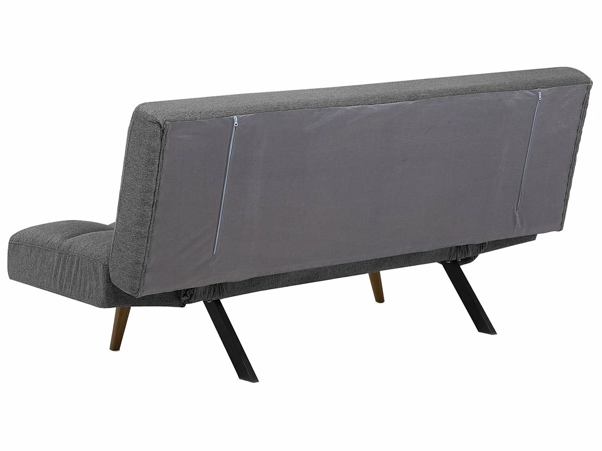 Sofá Cama 3 Plazas Tapizado Gris Oscuro INGARO 6 Sofá Cama 3 Plazas Tapizado Gris Oscuro INGARO - Imagen 6