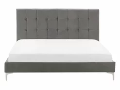 Cama Con Somier De Terciopelo Gris 140 X 200 Cm AMBERT -Conforama Tienda de ventas 0f3225ff30c3e4530c3cd73acad287ca3c233bd1 30210295cd924a29ad9fb17899b32643