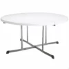 Mesa Redonda Plegable Blanco LIFETIME Ø152 X 75,5 Cm