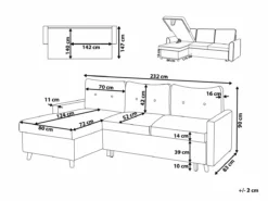 Sofá Cama Esquinero Gris Oscuro Con Almacenaje Derecho FLAKK -Conforama Tienda de ventas 10248f29e8d11eed295d52f41e3b925c685d294a ea20f7c26944429cbe8d80136137c6a0