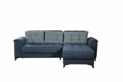 CHAISE LONGUE REVERSIBLE CON CAMA ELZA AZUL