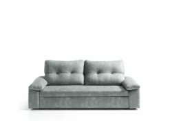Sofá Cama MIXX Con Almohadas De Respaldos Color Gris