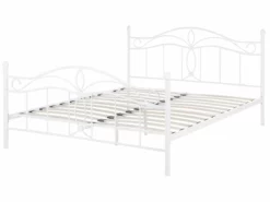 Cama Con Somier De Metal Blanco 140 X 200 Cm ANTLIA -Conforama Tienda de ventas 137da6600330db2b214ccc774ae5dc79d678b80e a36c7cd7467540928558945ca9268cca