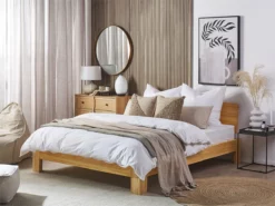 Cama Con Somier De Madera De Pino Clara 160 X 200 Cm ROYAN