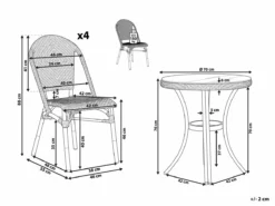 Conjunto De Jardín 4 Plazas Negro/blanco RIFREDDO -Conforama Tienda de ventas 163522bb6df9b6f292c51fad7d12ff9aa1f80197 f1d2cba6b0cb4919a438ca89b41661a4