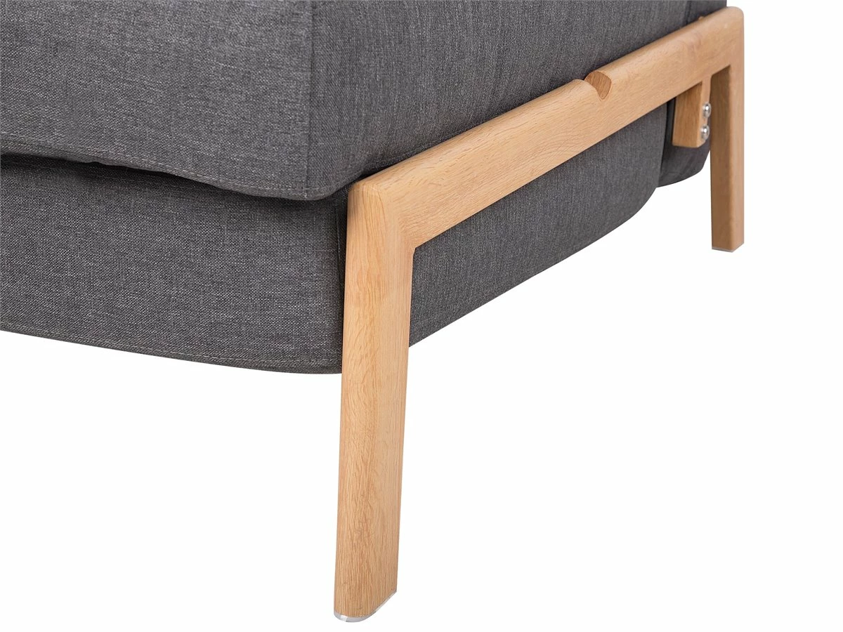 Sofá Cama 2 Plazas Tapizado Gris Oscuro EDLAND 8 Sofá Cama 2 Plazas Tapizado Gris Oscuro EDLAND - Imagen 8