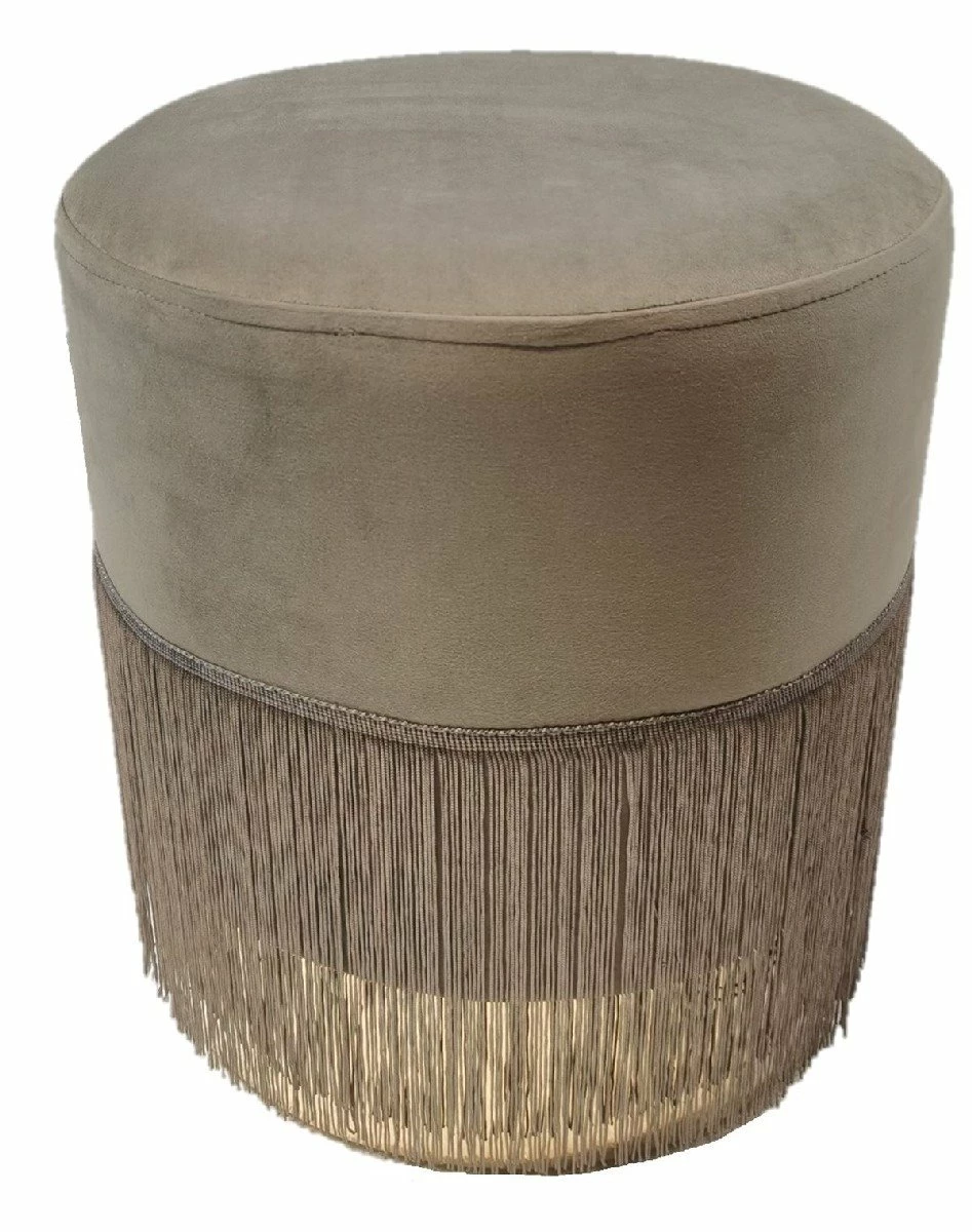 Pouf De Madera Y Terciopelo BANGS 1 Pouf De Madera Y Terciopelo BANGS