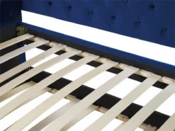 Cama Con Somier De Terciopelo Azul Marino 90 X 200 Cm GASSIN -Conforama Tienda de ventas 1a34e675fdfec614de6b7d053a262786af42bacf c5f6a95d464f44918958b0e3052c974e