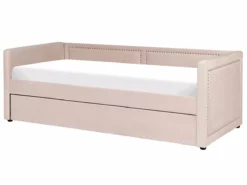 Cama Con Somier De Pana Beige/rosa Salmón 90 X 200 Cm MIMIZAN -Conforama Tienda de ventas 1a9db4d55af5d1af7f6a1af19a83d835ca2dbb00 48252e64b7c9438c9eb2903acaea8270