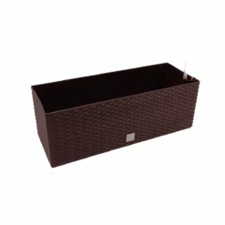 Prosperplast Jardinera Rectangular 17 Litros Con Autorriego Color Chocolate 52x20x19cm