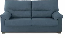 Sofá De Tela 3 Plazas ZIP Color Azul