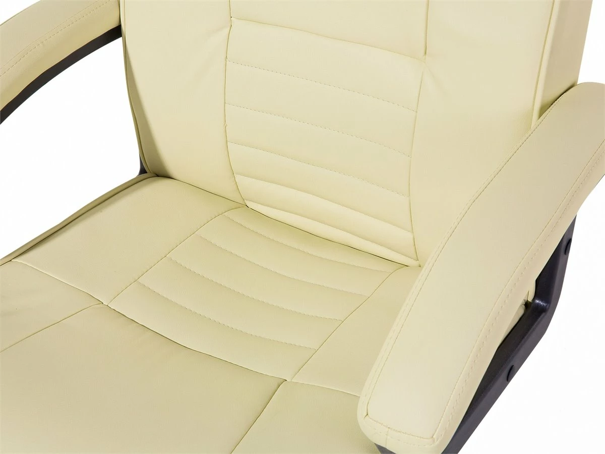 Sillón De Masaje De Piel Sintética Beige Claro/negro/plateado COMFORT II 9 Sillón De Masaje De Piel Sintética Beige Claro/negro/plateado COMFORT II - Imagen 9