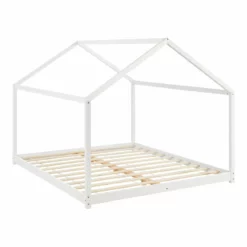 Cama Para Niños Cerro Con Colchón En Forma De Casa Madera Pino 160 X 200 Cm - Blanco [en.casa] -Conforama Tienda de ventas 1f82927fce11c7f7a58b39273faa540426f699fd 3c1df28fcf5f4e7fb9be7913b65db614