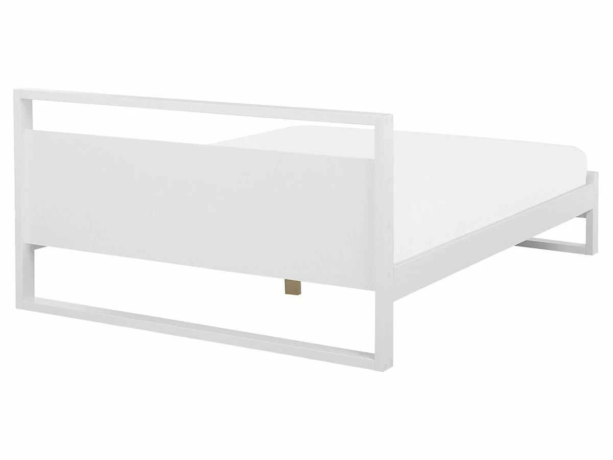 Cama Con Somier De Madera Pino Blanca 160 X 200 Cm GIULIA 5 Cama Con Somier De Madera Pino Blanca 160 X 200 Cm GIULIA - Imagen 5