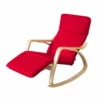 Sillón De Relada Silla De Relada Mecedora Rojo FST16-R SoBuy