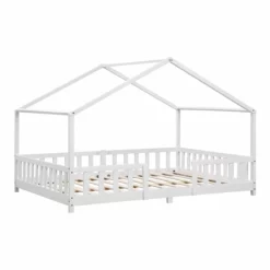 Cama Para Niños Treviolo Forma De Casa Pino 120x200 Cm Blanco Mate [en.casa] -Conforama Tienda de ventas 2080c7ecb7b02100861970f61765a9ea0134454c 2c2b61710043474a9f1354e45a127c1b