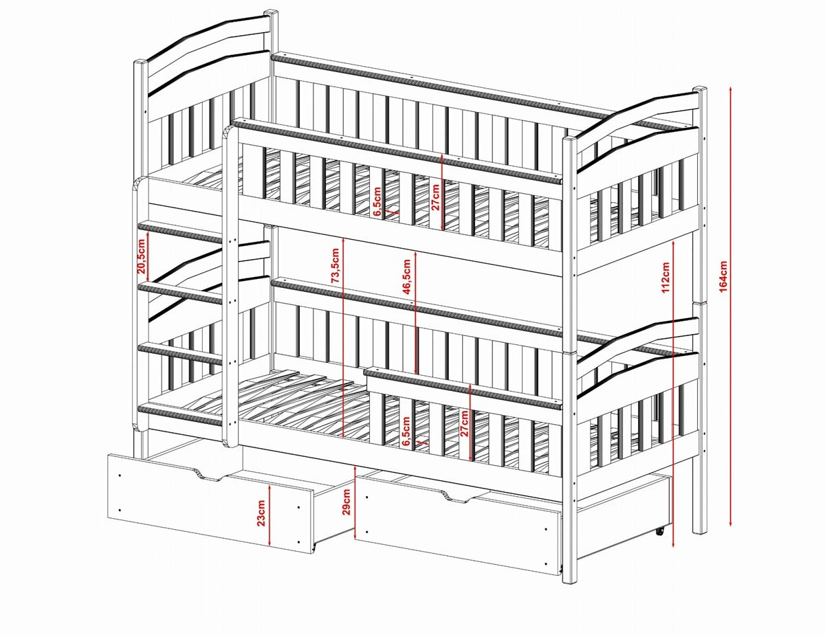 Litera Harry 80x200 Beige 3 Litera Harry 80x200 Beige - Imagen 3