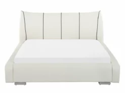 Cama LED De Piel Blanco Crema/plateado 140 X 200 Cm NANTES -Conforama Tienda de ventas 214fcb74551d273e4d02ecd9386732c36dcf5de8 e37b104188a2446db3ecc9bc12a176ef