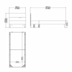 Cama 90x200 DELTA Blanco Y Roble Patinado -Conforama Tienda de ventas 21aaf4dfa215778dfd7af60d094908474d34a8f1 084623ff b785 417e aef5 dfab3197989c