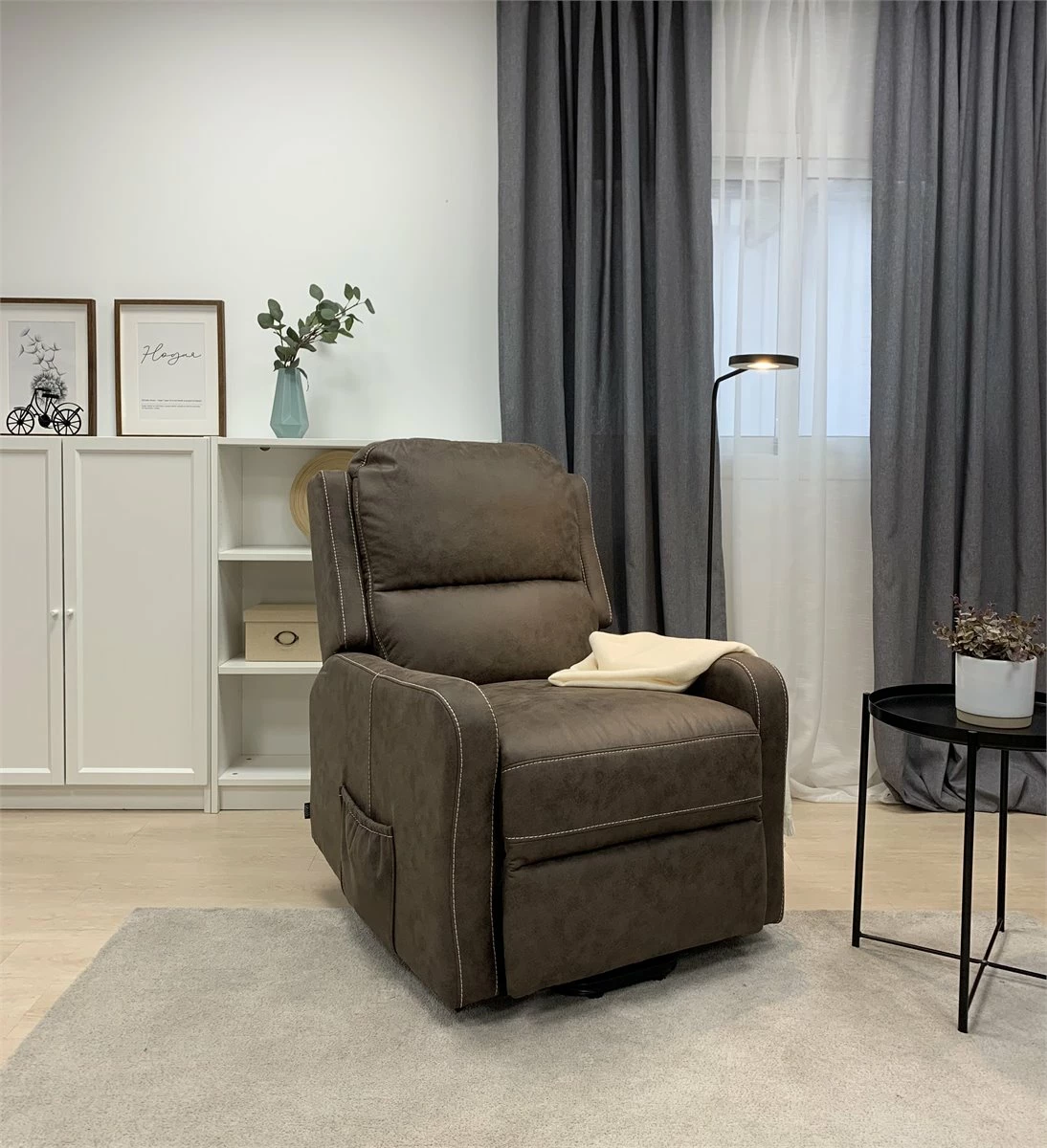 Sillón Relax Motorizado Con Masaje HANS Marrón 2 Sillón Relax Motorizado Con Masaje HANS Marrón - Imagen 2