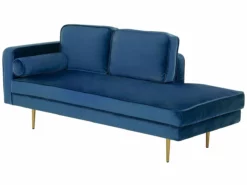 Chaise Longue De Terciopelo Azul Oscuro Izquierdo MIRAMAS -Conforama Tienda de ventas 22d6ad3eabc1fe4d593da1dc02c72f7232f841f0 2cee0e31660a4d40bfdd1005acdba90f