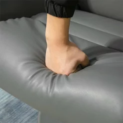 HOMCOM Sillón De Salón Con Otomana Reposapiés Tapizado En PU Sillón Relax Reclinable Hasta 135° Y Giratorio 360° Con Respaldo Ajustable Para Salón Dormitorio Oficina 80x84x100 Cm Gris -Conforama Tienda de ventas 25c47046bc412a016ab24b06b761aca898940369 c668c62f1265425b8b9a9e0a8974d6d2