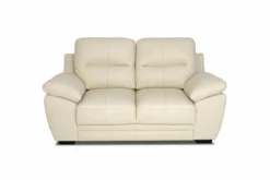 Sofá De Piel 2 Plazas RICHARD Color Beige