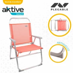 Silla Plegable Alta Aluminio Coral Aktive -Conforama Tienda de ventas 27985d098d9321d0544cc4879dec51cccac232ab 8ea9d4d9b00d4d84b1e26eb22e12d175