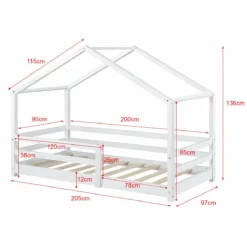 Cama Para Niños Knätten En Diseño De Casa Con Somier Madera Pino 90 X 200 Cm Blanco Lacado Mate [en.casa] -Conforama Tienda de ventas 279d0b1fde7fe22f57153c283d8efb1594b22455 5428a71b12cb4508854e51f5aee8f2b5