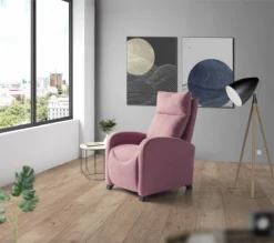 Sillón Relax MILU Manual, Color Rosa -Conforama Tienda de ventas 289ba738569865ea2edd2da12537ddef511be6cc MILU 1