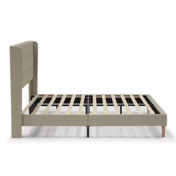 Estructura De Cama Tapizada Esther 135/140x190 Cm, Beige -Conforama Tienda de ventas 28d1a06fdf13d608fa2377dfb669187345179073 2fbca6c5ac8c45c8aa806535f882e504