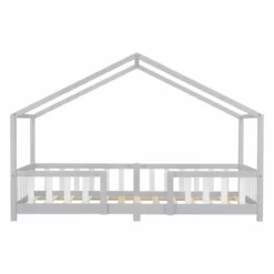 Cama Para Niños Treviolo Forma De Casa Pino 90x200 Cm Gris Claro Y Blanco Mate [en.casa] -Conforama Tienda de ventas 29a5bcc18c68cc4f23a80f6f7ca110bef364888e 7b62c26c2277496eba1f5b45f7dffb7e
