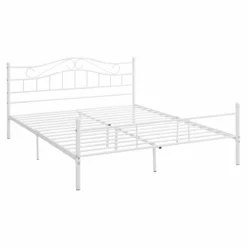 Cama Doble (Florenz)con Cabecero Curvado Y Somier Metal - (140 X 200cm) (blanco) [en.casa] -Conforama Tienda de ventas 2a03c90d72c6f59d8e63a2758c51c2f88be8d087 a7882ec4f1a34ee18c29a06b9570e5e9